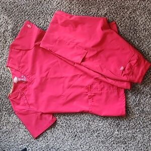 Dickies red ♥️ small scrub set